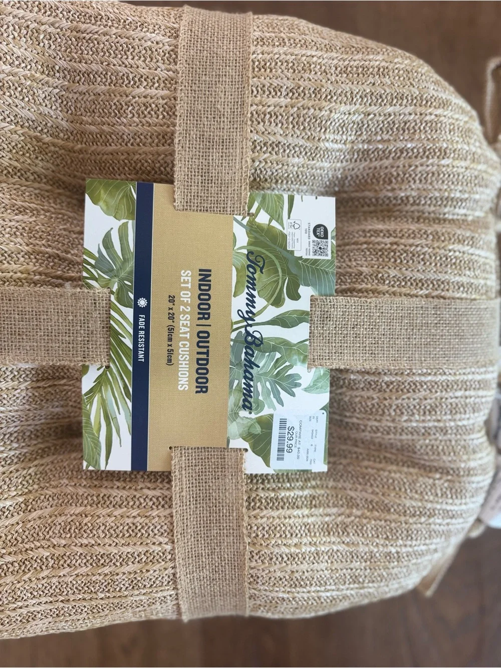 🎉LAST CHANCE🎉Tommy Bahama 20*20 Tufted Woven Indoor/Outdoor Seat Cushion